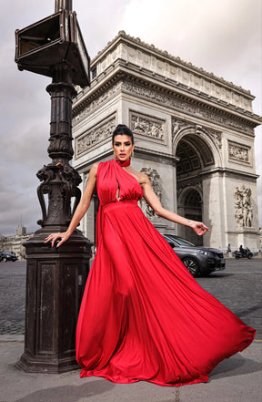 Vestido Longo Milformas Vermelho