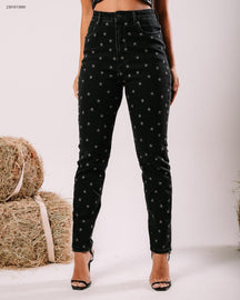 Calça jeans black mom cintura alta - Ana Castela